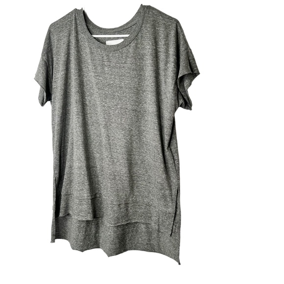 Current/Elliott Heather Oversized Grey Jersey High Low Tee T-Shirt 1/Small - Picture 10 of 16